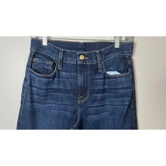 FRAME MERIBEL WIDE LEG FLARE SLIM FIT JEANS 26 - Picture 3 of 11